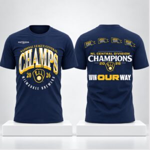 Brewers 2026 NL Central Division Champions Win Our Way Jersey