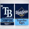 TB Rays 2026 American League Champions World Series Double Side Flag 6 TB Rays 2026 American League Champions World Series Double Side Flag 1 1