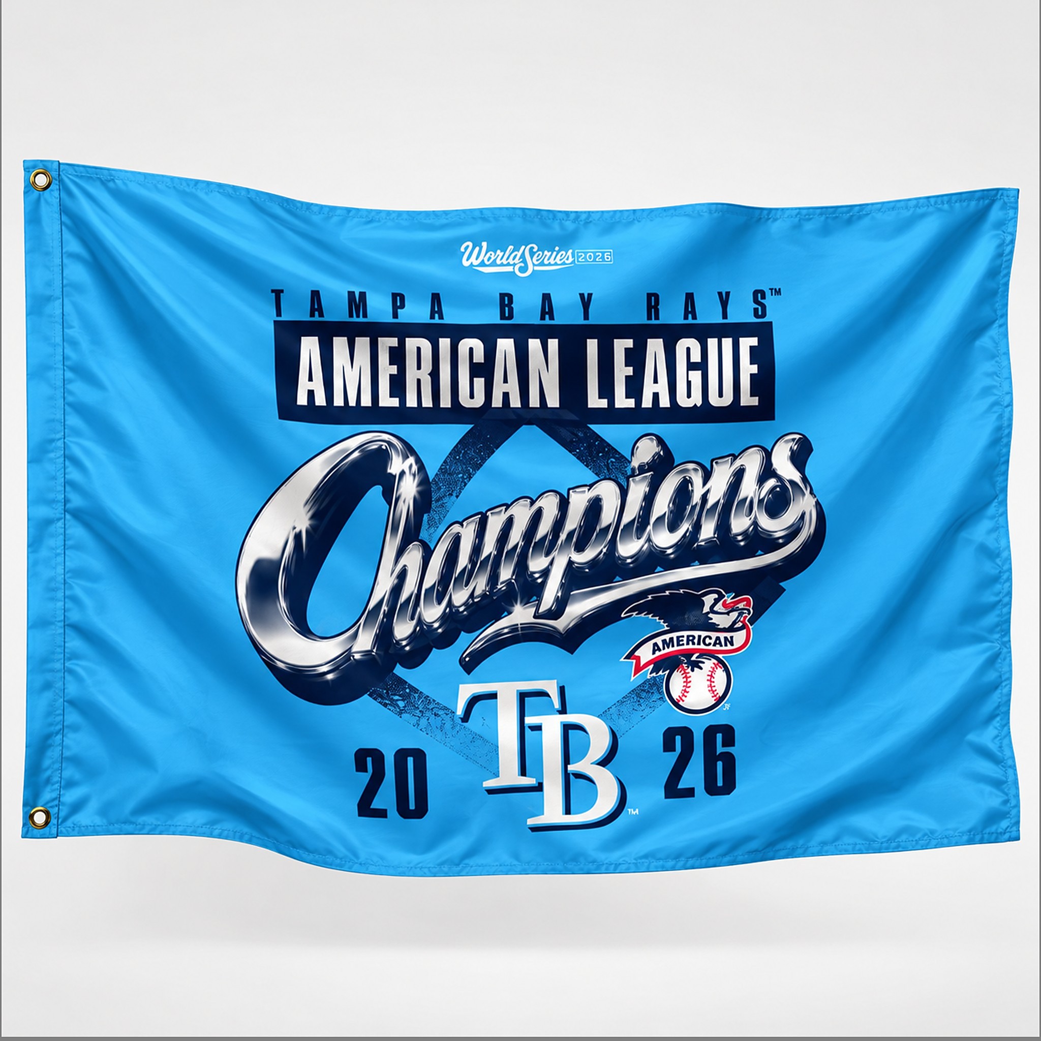 TB Rays 2026 American League Champions World Series Flag 1 TB Rays 2026 American League Champions World Series Flag 1 1