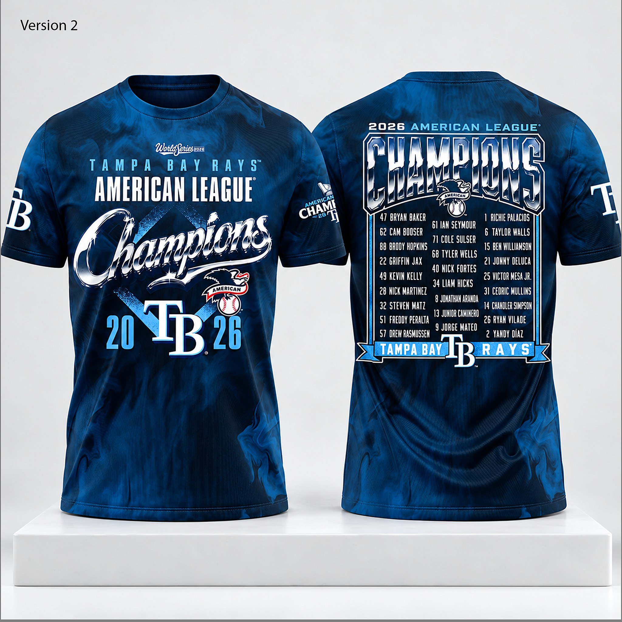 TB Rays 2026 American League Champions World Series Shirt 2 TB Rays 2026 American League Champions World Series Shirt 1 1 1