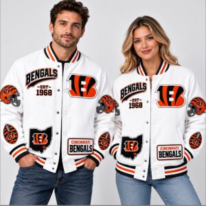 UHUc3Z25 Bengals Football 2026 Coat Est 1968 Jacket 1 1 1