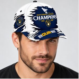 ULBCopFJ Brewers 2026 NLCS Win Our Way National League Champions Hat 1 1 1