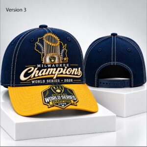 YKYqqf1v Brewers 2026 World Series Champions Hat 3 1 1