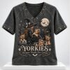 Yorkies Because People Are Creepy Halloween 2026 V Neck Shirt 1 1