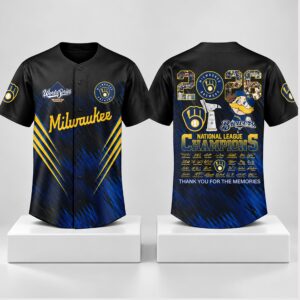 Brewers 2026 National League Champions Thank You For The Memories Jersey