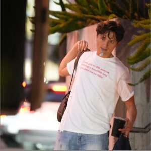 cxUA1jvs Connor Wood I Saw You On 8th Avenue Drinking A Smoothie Shirt 1 1