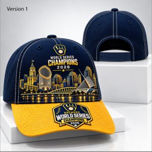 Brewers 2026 World Series Champions Trophy Hat