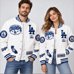 i0hOCuhq LA Dodgers Baseball 2026 Coat Est 1883 National League Jacket 1 1 1