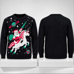 Santa Unicorn Christmas 2026 Ugly Sweater