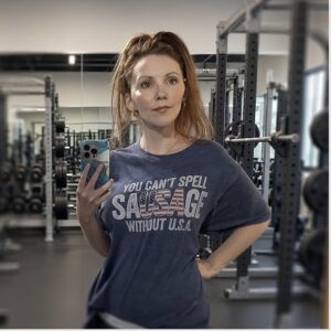 ljJIZKGu Josie Glabach You Cant Spell Sausage Without USA Shirt 1 1