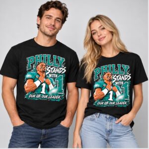 oIHBWxX6 Jalen Hurts Eagles Stands With 1 Our QB Our Leader 2026 Shirt 1 1 1