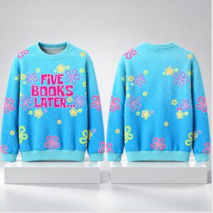 Five Books Later Flower Christmas 2026 Ugly Sweater