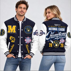 vFk2Ekzg Brewers NLCS 2026 NL Champions World Series Jacket 1 1 1