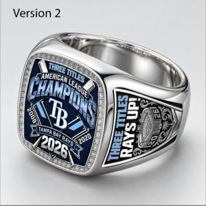 wc5cvdve TB Rays 2026 American League Champions Three Titles Ring 1 1 1