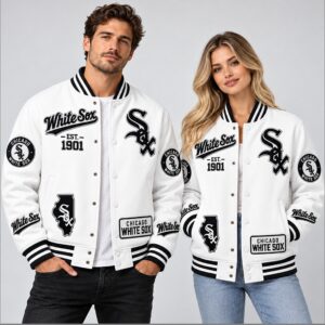 yFErD2zO White Sox Baseball 2026 Coat Est 1901 Jacket 1 1 1