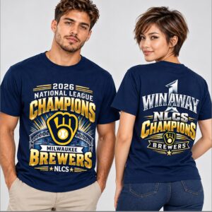 yTzTKoVD Brewers 2026 National League Champions NLCS Win Away Shirt 1 1 1