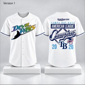 TB Rays 2026 American League Champions Baseball Jersey